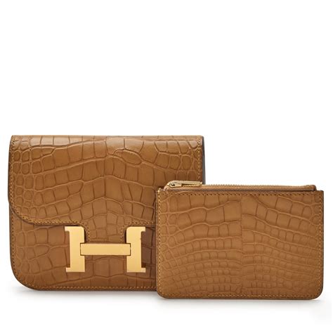 hermes wallet alligator|Hermes gold alligator wallet.